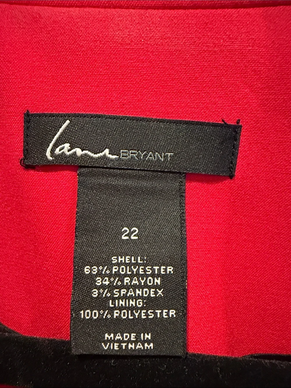 Lane Bryant Bright Red Tailored Blazer
